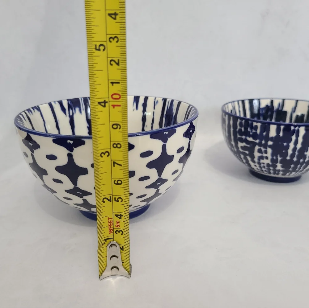 West Elm Indigo Tie-Dye Nesting Bowls (Set of 3)